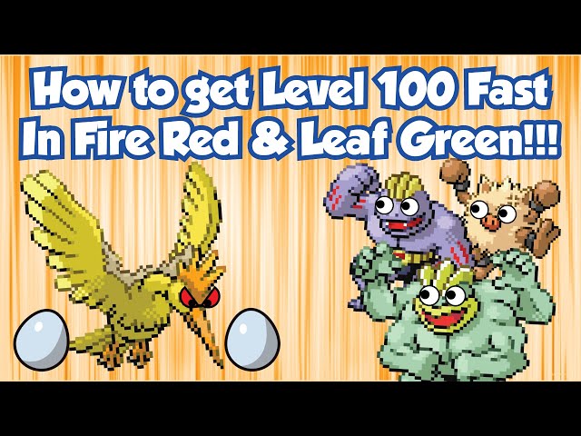 What is the fastest way to get exp in fire red?