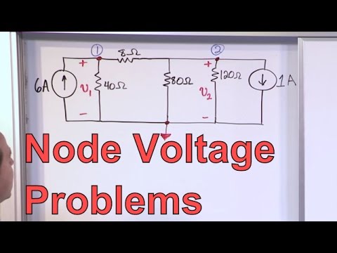 Node Voltage Problems in Circuit Analysis - Electrical Engineering Node Voltage Analysis Problem - UCYgL81lc7DOLNhnel1_J6Vg