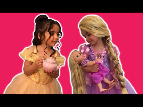 PRINCESS TEA PARTY (PART 1) - Cake, Elsa Toys and Dolls - Princesses In Real Life - UCc2_j9TZ1UU9nCedF3UsuFQ