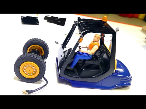 BUILDING a "LINDE" HYDRAULIC FORKLIFT CAGE, LIGHTS, MOTOR - LESU ALL Metal KIT PT 3 | RC ADVENTURES - UCxcjVHL-2o3D6Q9esu05a1Q