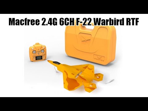 Macfree Mini F22 Smart RC plane with Gyro Stabilized Brush Motor - UCzVmIzWnHkWFSnYQeYnf0OA