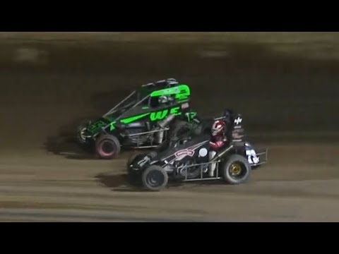 HIGHLIGHTS: USAC Western States Midgets | Ventura Raceway | Ventura, August 27, 2022 - dirt track racing video image