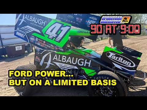 SprintCarUnlimited 90 at 9 for Wednesday, April 22nd: Ford power ... but not on a regular basis - dirt track racing video image
