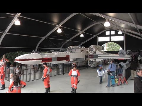 Life size LEGO Star Wars X-wing Starfighter unveiled at LEGOLAND California - UCYdNtGaJkrtn04tmsmRrWlw