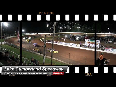 Lake Cumberland Speedway - Paul Evans Memorial Feature - 7/30/2022 - dirt track racing video image