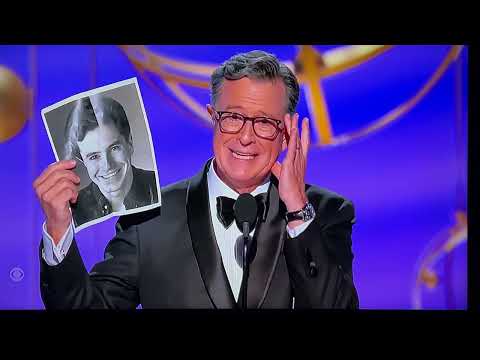 Stephen Colbert at Emmy 2025 presented Best Actor Comedy