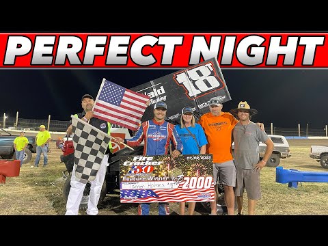 A PERFECT NIGHT! From LAST To The Win At Southern Oregon Speedway! - dirt track racing video image