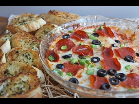 Hot Pizza Dip Recipe w/ Toasted Garlic Baguettes - UCubwl8dqXbXc-rYE8MOSUnQ