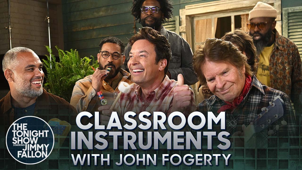 John Fogerty, Jimmy Fallon and The Roots Sing "Lookin’ Out My Back Door" (Classroom Instruments)