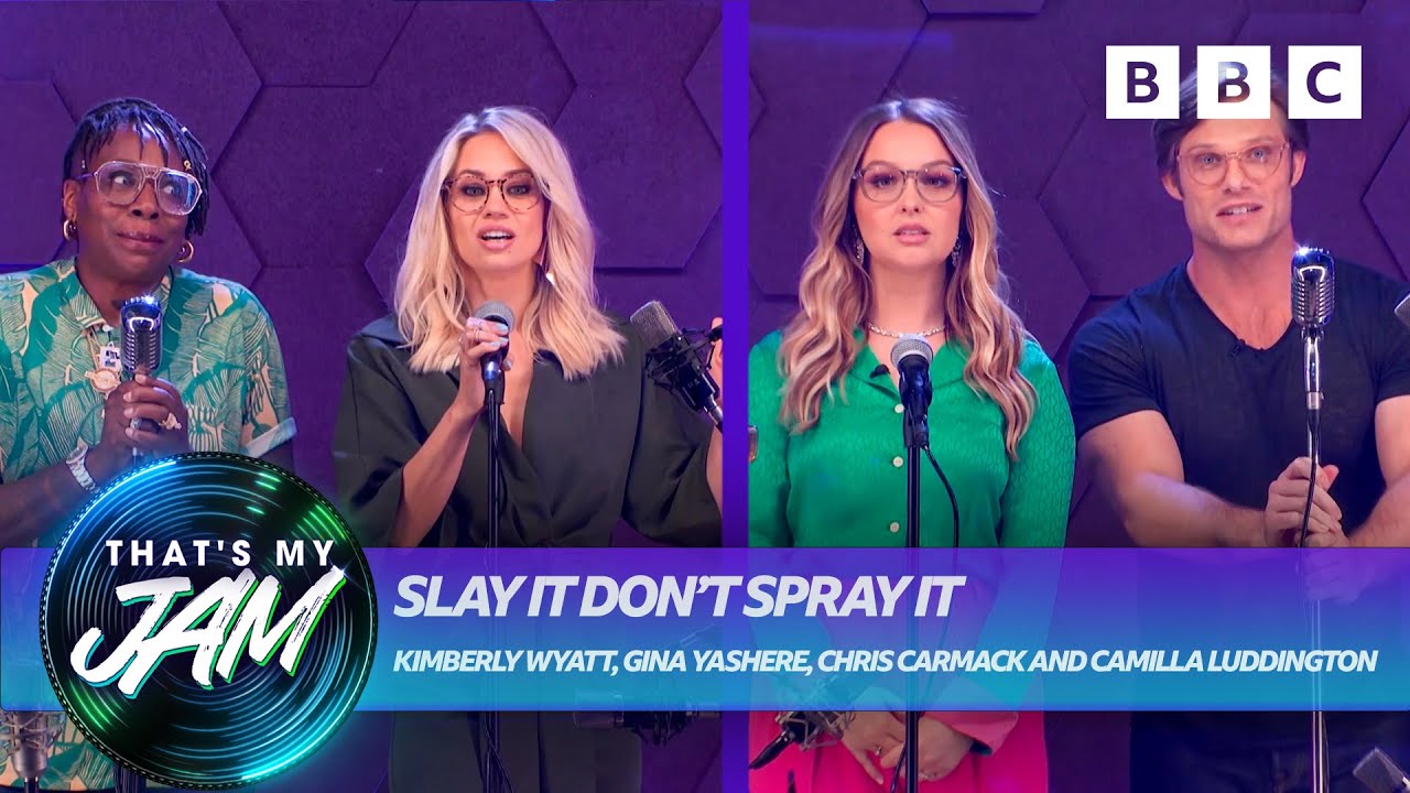 Slay It Don’t Spray It with Kimberly Wyatt, Gina Yashere, Chris Carmack and Camilla Luddington 💦