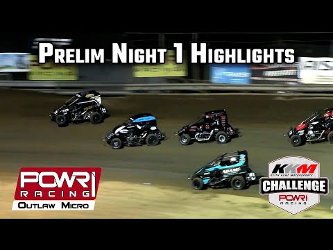 8.22 KKM Challenge Prelim Night 1 POWRi Outlaw Non Wing| Highlights - dirt track racing video image