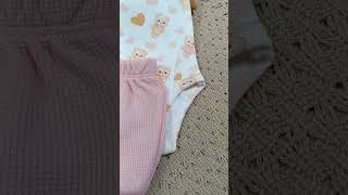 8047 conjunto curto bebe menina love bear