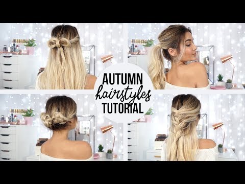 4 QUICK & EASY HAIRSTYLES FOR AUTUMN! - UCBKFH7bU2ebvO68FtuGjyyw