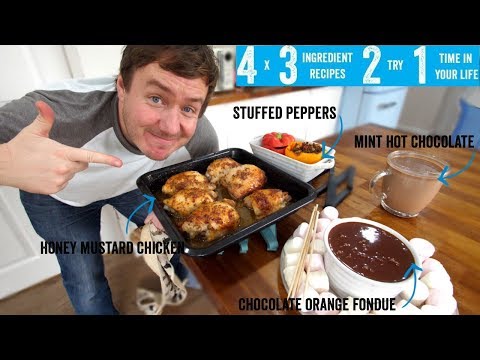 4 x 3 Ingredient recipes 2 try 1 time in your life! Part 10