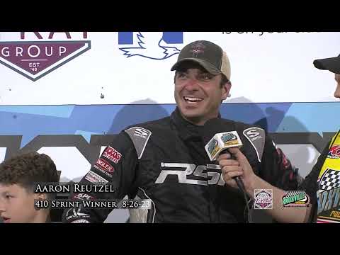 Knoxvillle Raceway 410 victory lane 8-26-23 - dirt track racing video image