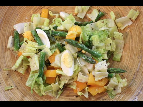 Summer Salad with Anchovy Dressing recipe by SAM THE COOKING GUY - UCbRj3Tcy1Zoz3rcf83nW5kw