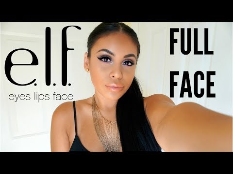 FULL FACE USING ONLY E.L.F MAKEUP TUTORIAL 2017 - UCqTR5f7YkGro3cPv23SqcqQ