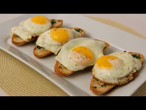 Homemade Breakfast Bruschetta Recipe - Laura Vitale - Laura in the Kitchen Episode 427 - UCNbngWUqL2eqRw12yAwcICg