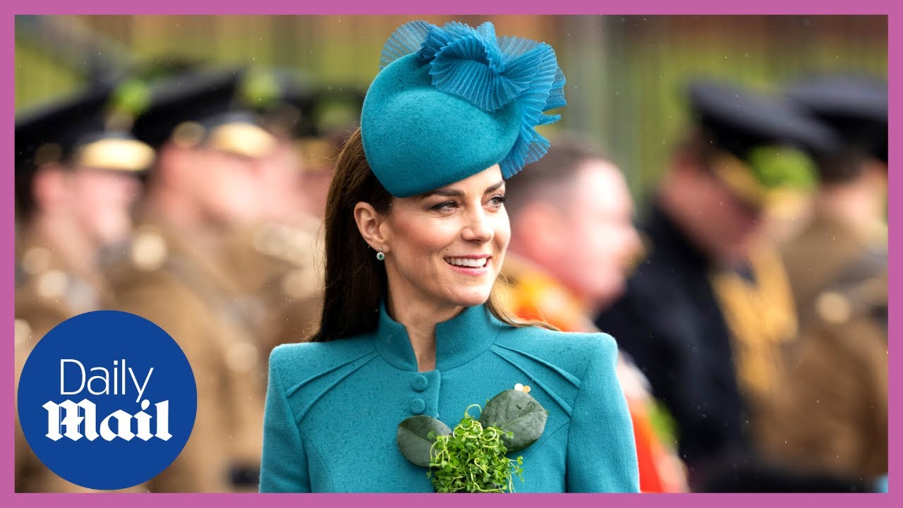 Colonel Kate Middleton praises Irish Guards’ ‘glorious sense of humour’ on St Patrick’s Day visit