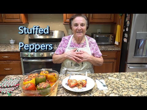 Italian Grandma Makes Stuffed Peppers - UCQ5BnGcZx7XlkFKx8q3dsmw