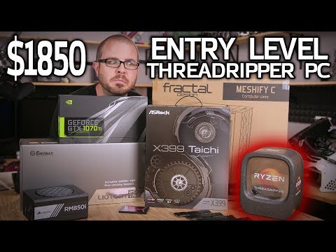 Building the $1850 "Entry Level" Threadripper PC! 1900X + 1070 Ti - UCvWWf-LYjaujE50iYai8WgQ