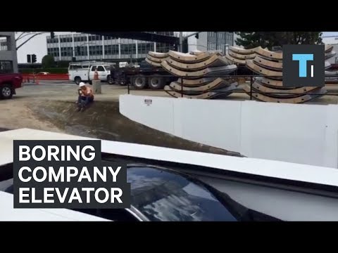 Elon Musk Showed Off The Elevator That Will Bring Cars Into Tunnels Under Busy LA Traffic - UCVLZmDKeT-mV4H3ToYXIFYg