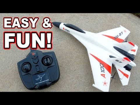 XK A100 SU27 Beginner RC Plane Review ✈️ - UCnJyFn_66GMfAbz1AW9MqbQ