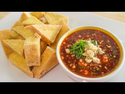 Fried Tofu w/ Sweet Chili Peanut Sauce Recipe เต้าหู้ทอด - Hot Thai Kitchen - UC27C_HWo-UmKkdWGsRJZ8EA