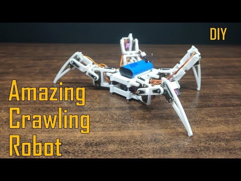How to make a WALKING SPIDER ROBOT at home | 3D printed crawling robot | Indian Lifehacker - UC2kZs1f6gVXgxjwfVeoXD9g
