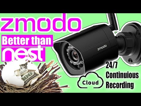 Zmodo Outdoor Wifi HD Camera Review | BUDGET 2019