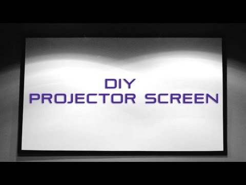 How to Make a DIY Projector Screen with Blackout Cloth - UCvIbgcm10GqMdwKho8C1Zmw