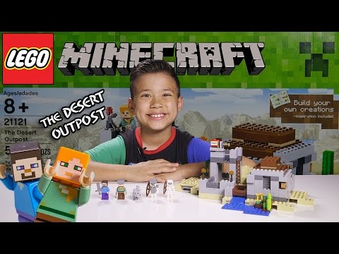 THE DESERT OUTPOST - LEGO MINECRAFT Set 21121 - Unboxing, Review, Time-Lapse Build - UCHa-hWHrTt4hqh-WiHry3Lw