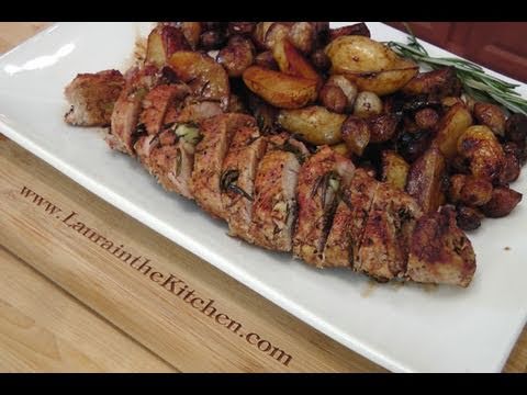 Balsamic Rosemary Pork Tenderloin Recipe - by Laura Vitale - Laura in the Kitchen Episode 116 - UCNbngWUqL2eqRw12yAwcICg