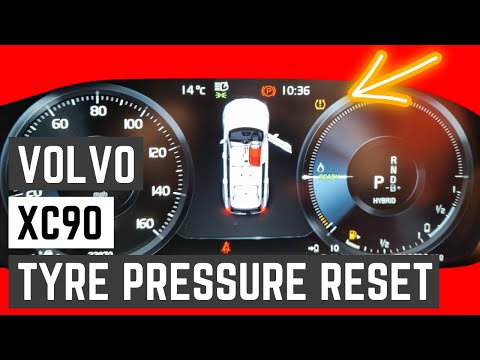 ¿Cómo resetear la luz de los neumáticos en la Volvo XC90?