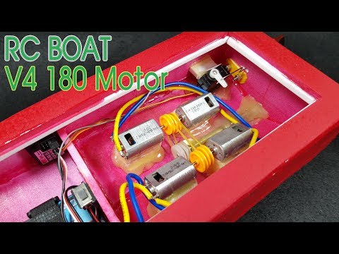 How To Make RC Boat with v4 180 Motor - UCFwdmgEXDNlEX8AzDYWXQEg