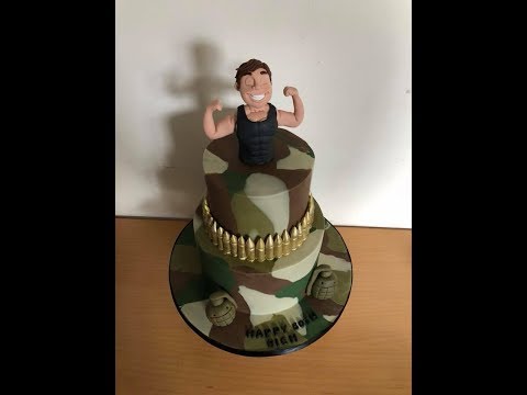 How To Create A Camouflage Effect Cake
