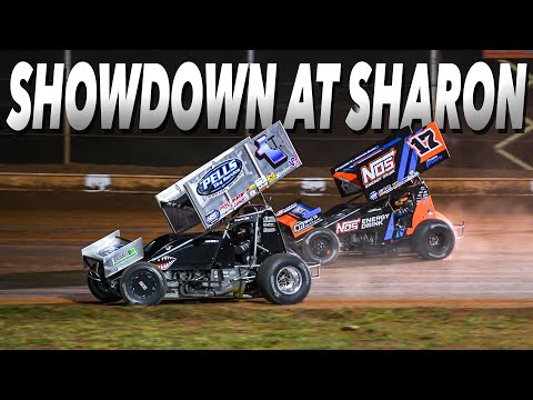 A Showdown At Sharon Speedway! (CRAZY SLICK TRACK) - dirt track racing video image