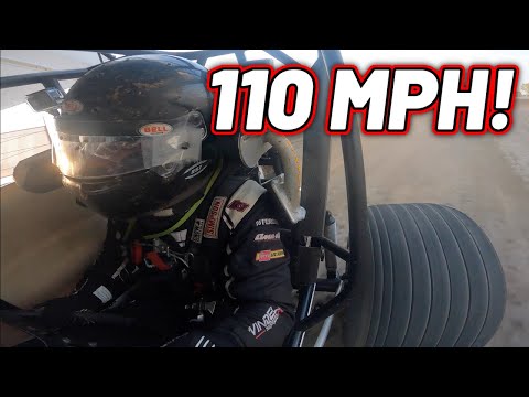 Tanner Holmes 110 MPH Sprint Car Onboard | Lakeside Speedway - dirt track racing video image