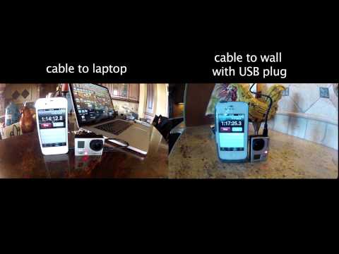 Charger Cable Timing - Wall vs Computer - GoPro Tip #206 - UCTs-d2DgyuJVRICivxe2Ktg