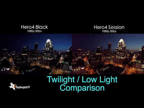 Hero4 Black vs Hero4 Session - Twilight / Low Light Comparison - GoPro Tip #509 - UCTs-d2DgyuJVRICivxe2Ktg