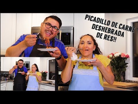 HOW TO COOK: PICADILLO DE CARNE DESHEBRADA DE RES!!