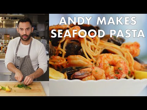 Andy Makes Seafood Pasta | From the Test Kitchen | Bon Appétit - UCbpMy0Fg74eXXkvxJrtEn3w