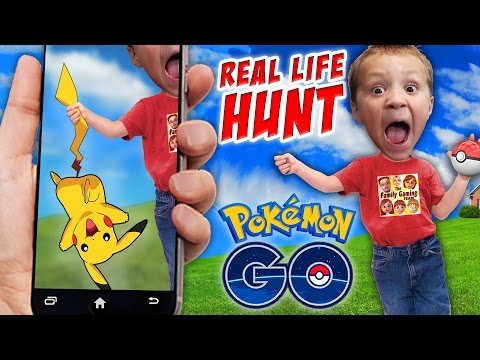 Pokemon GO!  Hunting in Real Life w/ FGTEEV Boys! Shawn Gotta Gun!!!  Part 1 (Smartphone Gameplay) - UCC-RHF_77zQdKcA75hr5oTQ