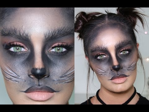 Cute Black Cat DIY Halloween Costume/Makeup Tutorial - UCLFW3EKD2My9swWH4eTLaYw