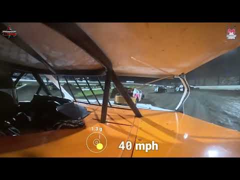 #00 Cason Harris - USRA B-Mod - 6-7-2024 Arrowhead Speedway - In Car Camera - dirt track racing video image