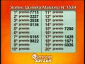 Quiniela Matutina de San Luis nº 1539 - 01-09 -201