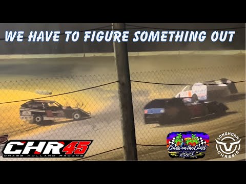 In too DEEP! IMCA Racing at North West Florida Speedway for night #1 of the Clash on the Coast - dirt track racing video image