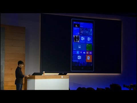 Microsoft shows off Windows 10 on a Lumia smartphone - UCOmcA3f_RrH6b9NmcNa4tdg