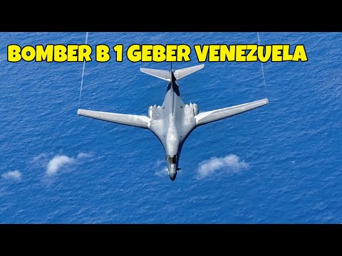 PESAWAT PENGEBOM B 1 AMERIKA TIBA TIBA MENDEKATI VENEZUELA