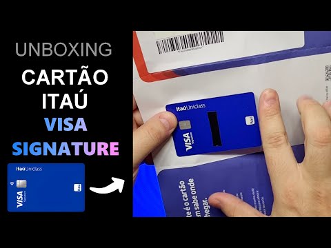 CARTÃO ITAÚ UNICLASS VISA SIGNATURE (Unboxing)